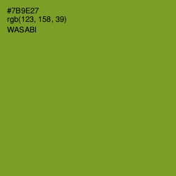 #7B9E27 - Wasabi Color Image