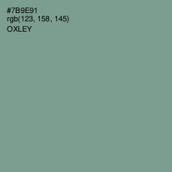 #7B9E91 - Oxley Color Image