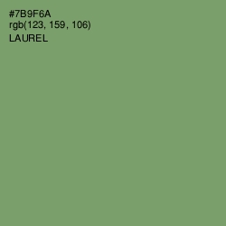 #7B9F6A - Laurel Color Image