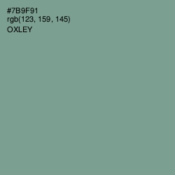 #7B9F91 - Oxley Color Image