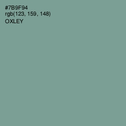 #7B9F94 - Oxley Color Image