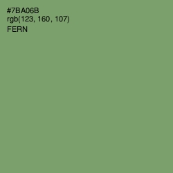 #7BA06B - Fern Color Image