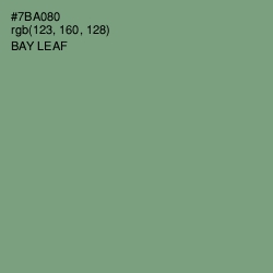 #7BA080 - Bay Leaf Color Image