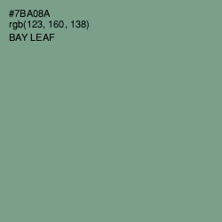 #7BA08A - Bay Leaf Color Image