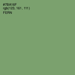 #7BA16F - Fern Color Image