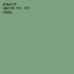 #7BA17F - Fern Color Image