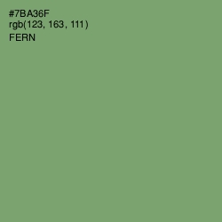 #7BA36F - Fern Color Image