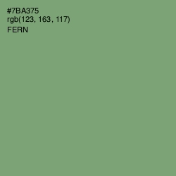 #7BA375 - Fern Color Image
