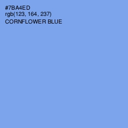 #7BA4ED - Cornflower Blue Color Image