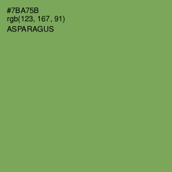 #7BA75B - Asparagus Color Image