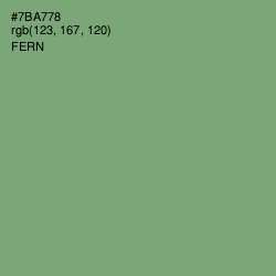 #7BA778 - Fern Color Image