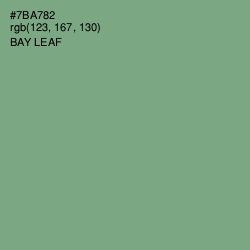 #7BA782 - Bay Leaf Color Image