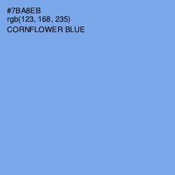 #7BA8EB - Cornflower Blue Color Image