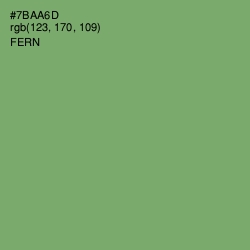 #7BAA6D - Fern Color Image