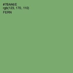 #7BAA6E - Fern Color Image