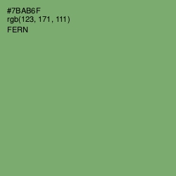 #7BAB6F - Fern Color Image