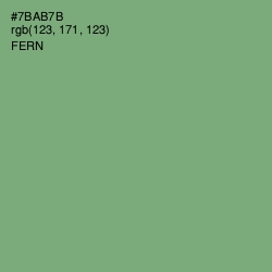 #7BAB7B - Fern Color Image