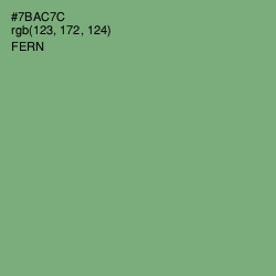 #7BAC7C - Fern Color Image