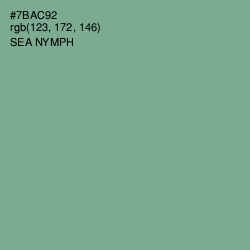 #7BAC92 - Sea Nymph Color Image