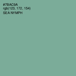 #7BAC9A - Sea Nymph Color Image