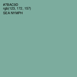#7BAC9D - Sea Nymph Color Image