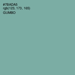 #7BADA5 - Gumbo Color Image