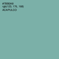 #7BB0A8 - Acapulco Color Image