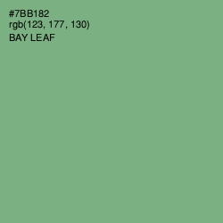 #7BB182 - Bay Leaf Color Image