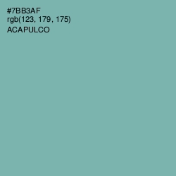#7BB3AF - Acapulco Color Image
