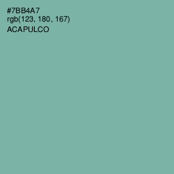 #7BB4A7 - Acapulco Color Image