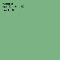 #7BB585 - Bay Leaf Color Image
