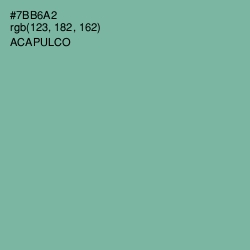 #7BB6A2 - Acapulco Color Image