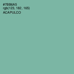 #7BB6A5 - Acapulco Color Image