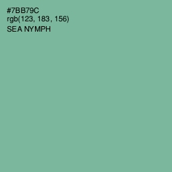 #7BB79C - Sea Nymph Color Image