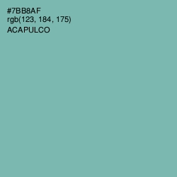 #7BB8AF - Acapulco Color Image