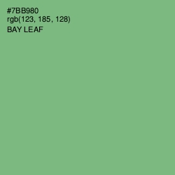 #7BB980 - Bay Leaf Color Image