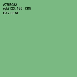 #7BB982 - Bay Leaf Color Image