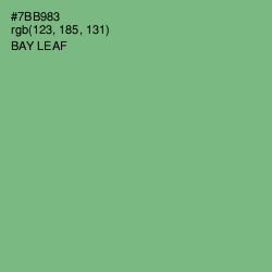 #7BB983 - Bay Leaf Color Image