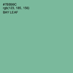 #7BB99C - Bay Leaf Color Image