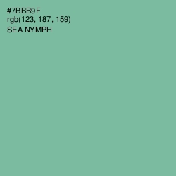 #7BBB9F - Sea Nymph Color Image