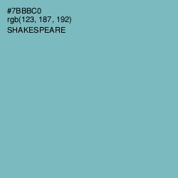 #7BBBC0 - Shakespeare Color Image