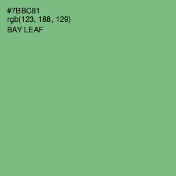 #7BBC81 - Bay Leaf Color Image