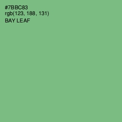 #7BBC83 - Bay Leaf Color Image