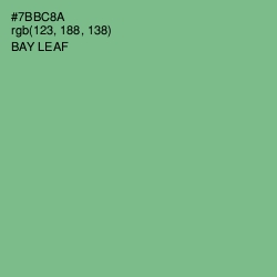 #7BBC8A - Bay Leaf Color Image