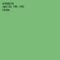 #7BBD78 - Fern Color Image