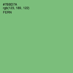 #7BBD7A - Fern Color Image