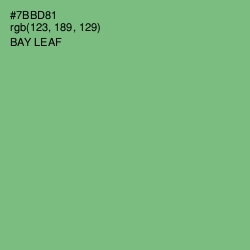 #7BBD81 - Bay Leaf Color Image