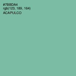 #7BBDA4 - Acapulco Color Image