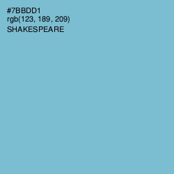 #7BBDD1 - Shakespeare Color Image