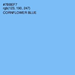 #7BBEF7 - Cornflower Blue Color Image